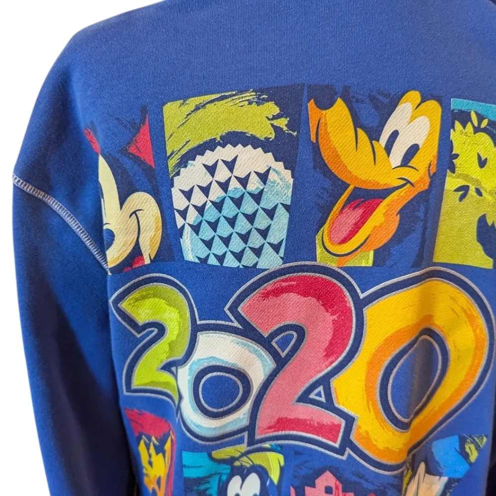 Walt Disney World Parks 2020 Zip Hoodie Sweatshirt Travel Vacation Sz M - Picture 3 of 10